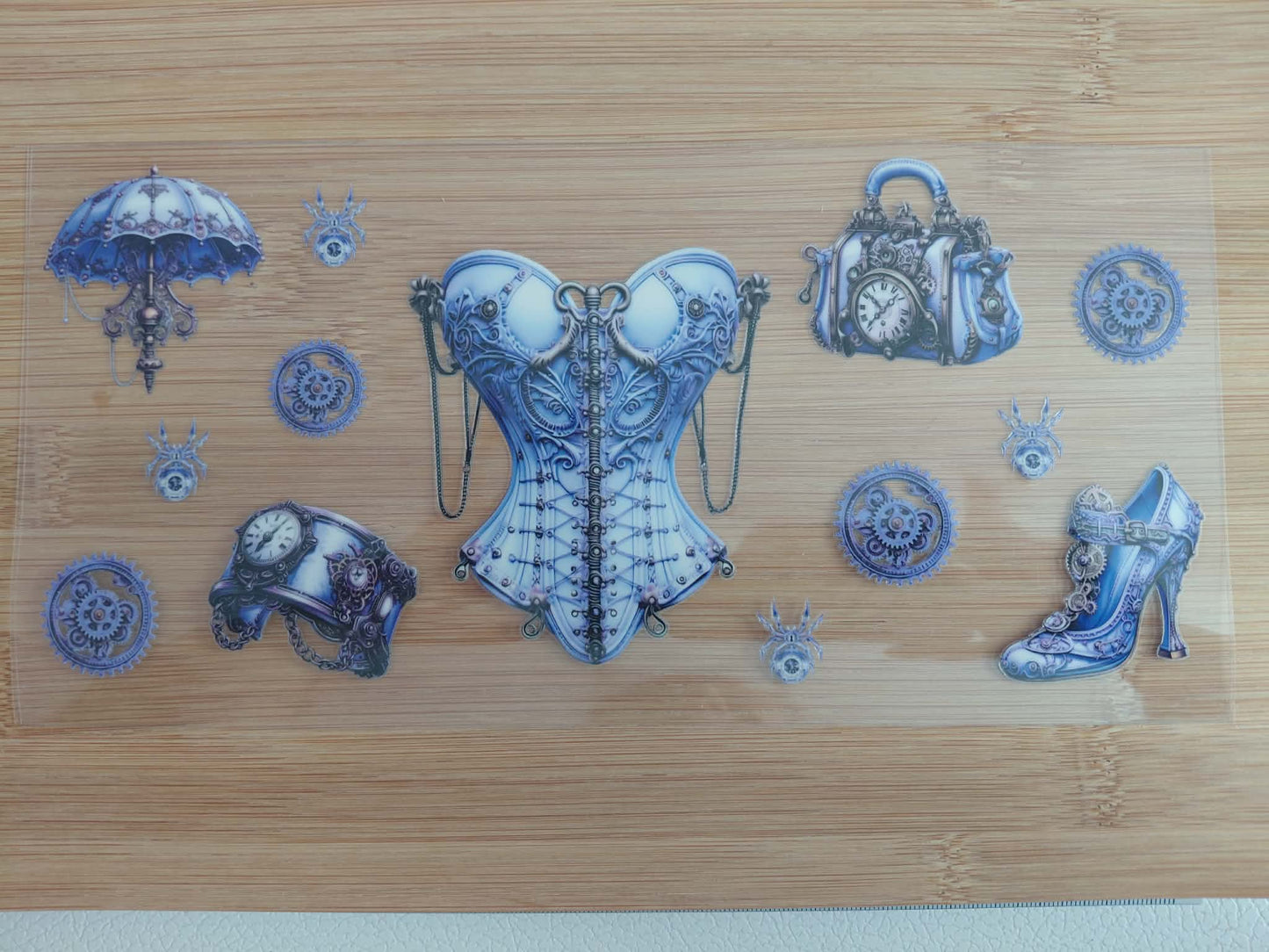 Planche a goblets avec paille