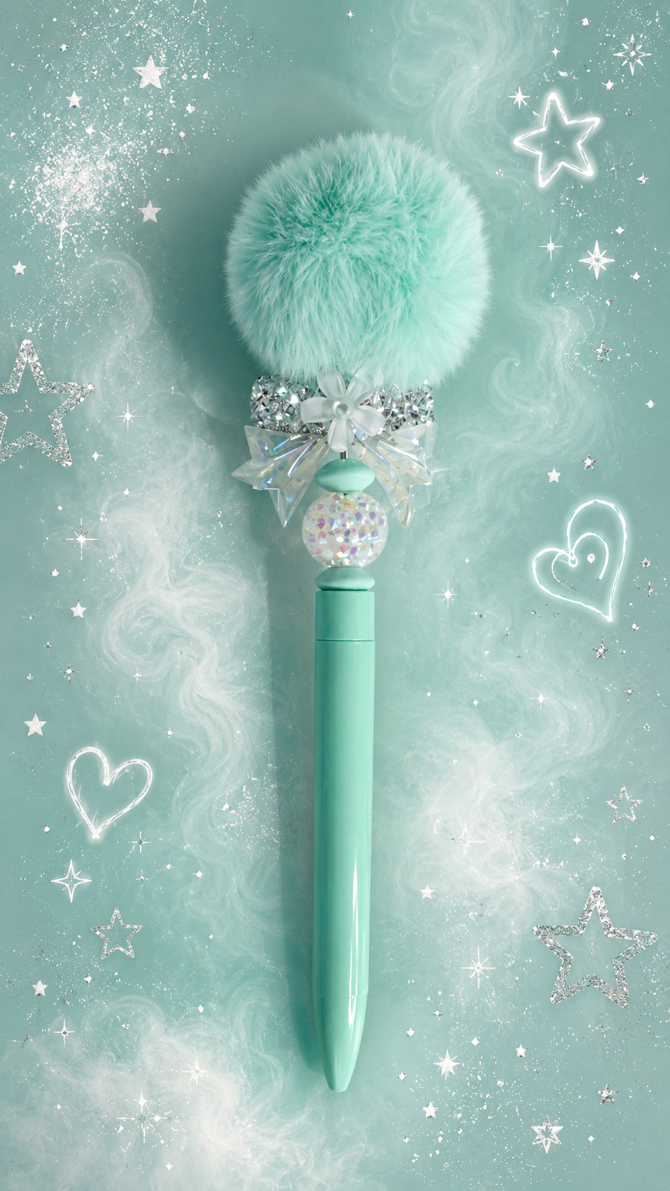 stylo avec pompom