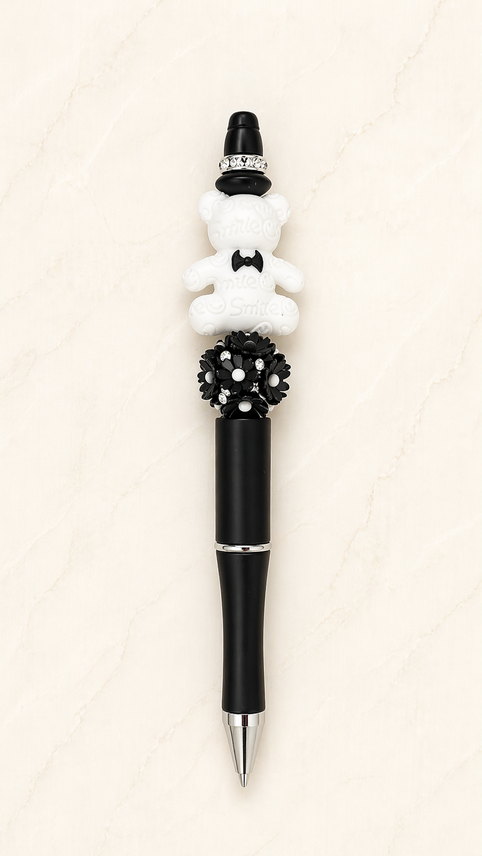 Stylo nounours blanc