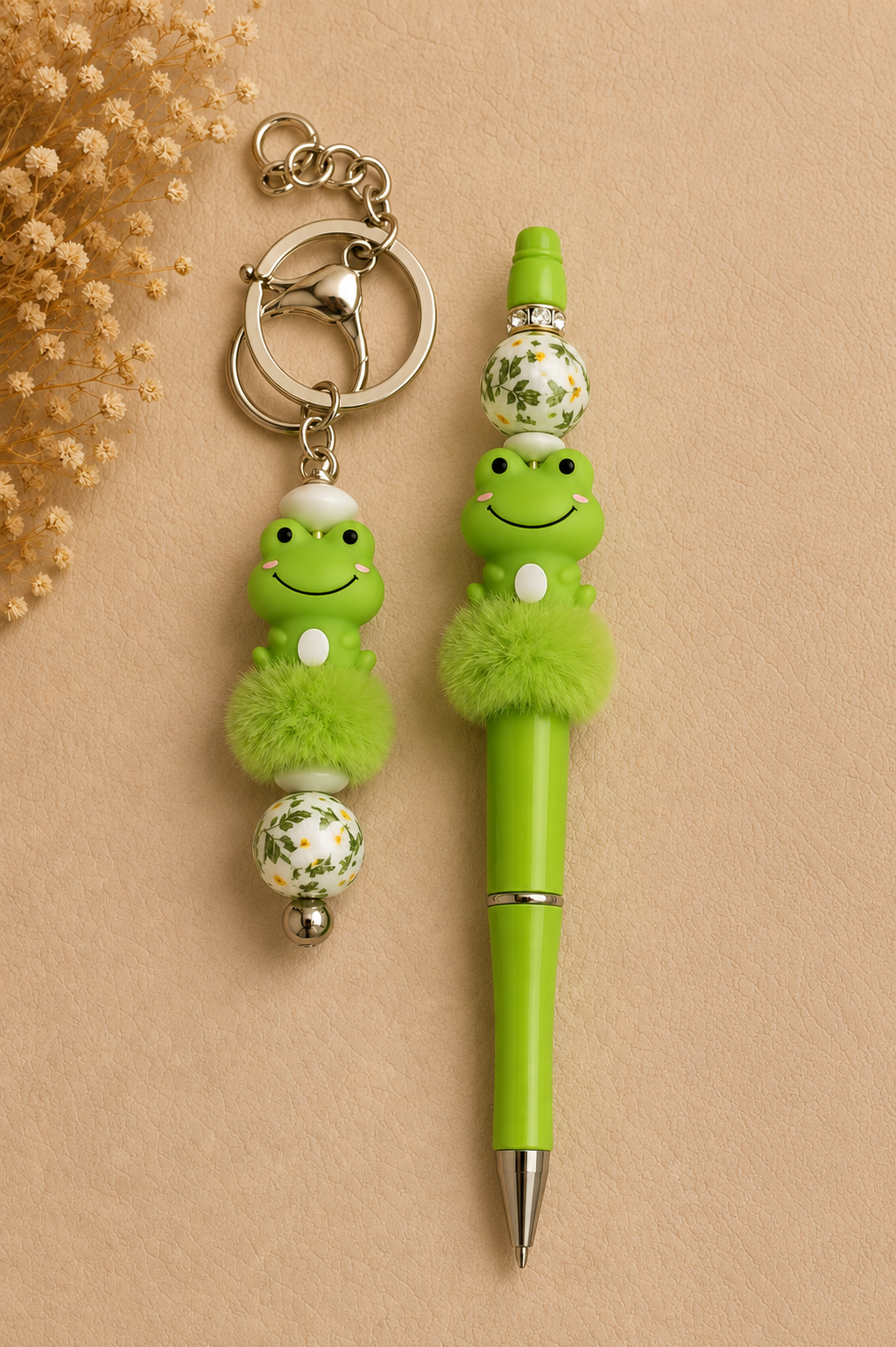 Porte clés et stylo duo