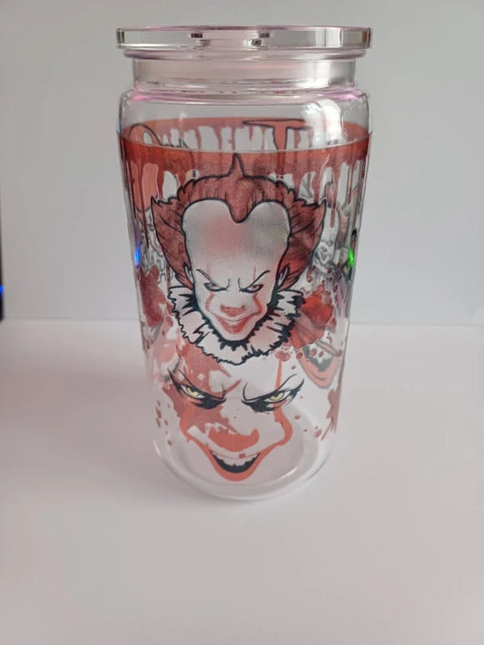 Goblet avec une image de clowne