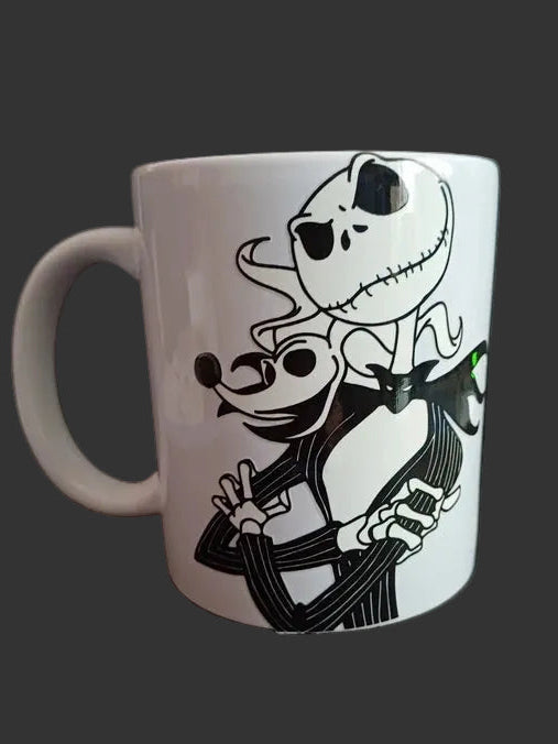 Mug squelette design unique détail illustration
