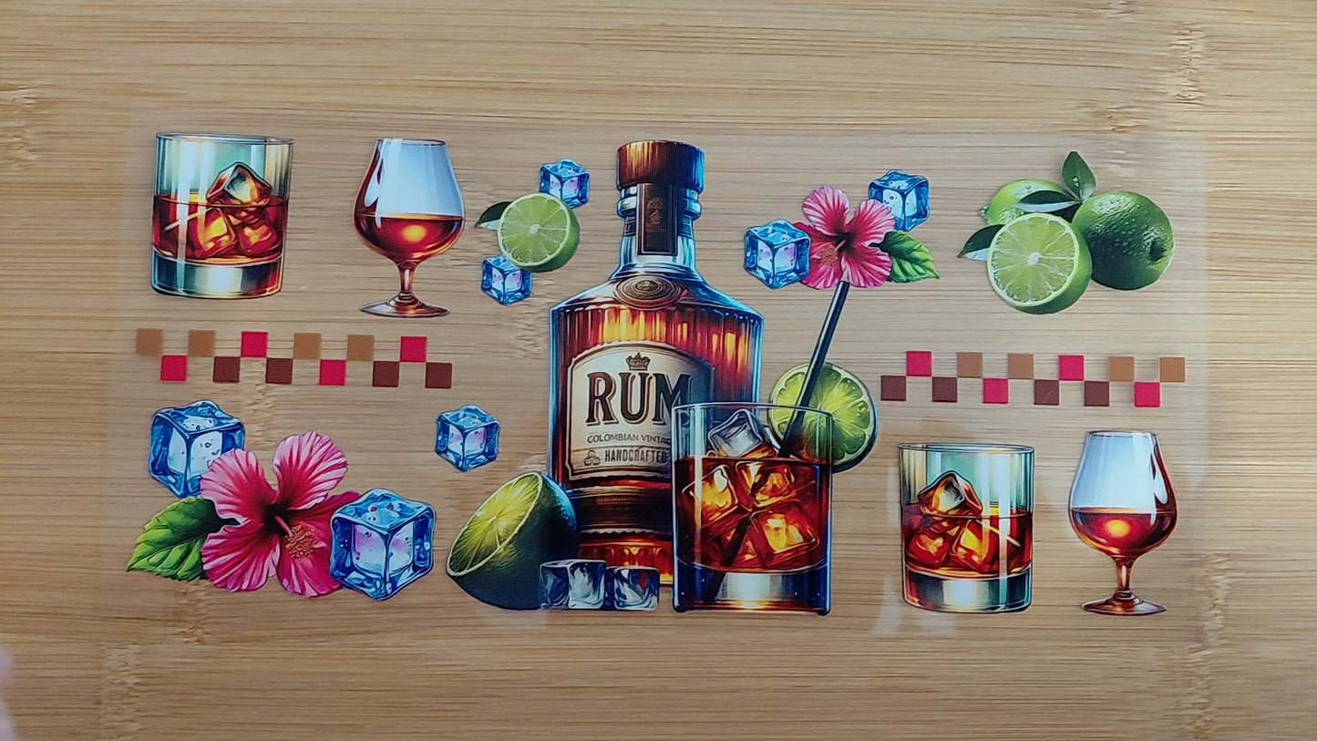 elle fleur avec des glaçon et des verre