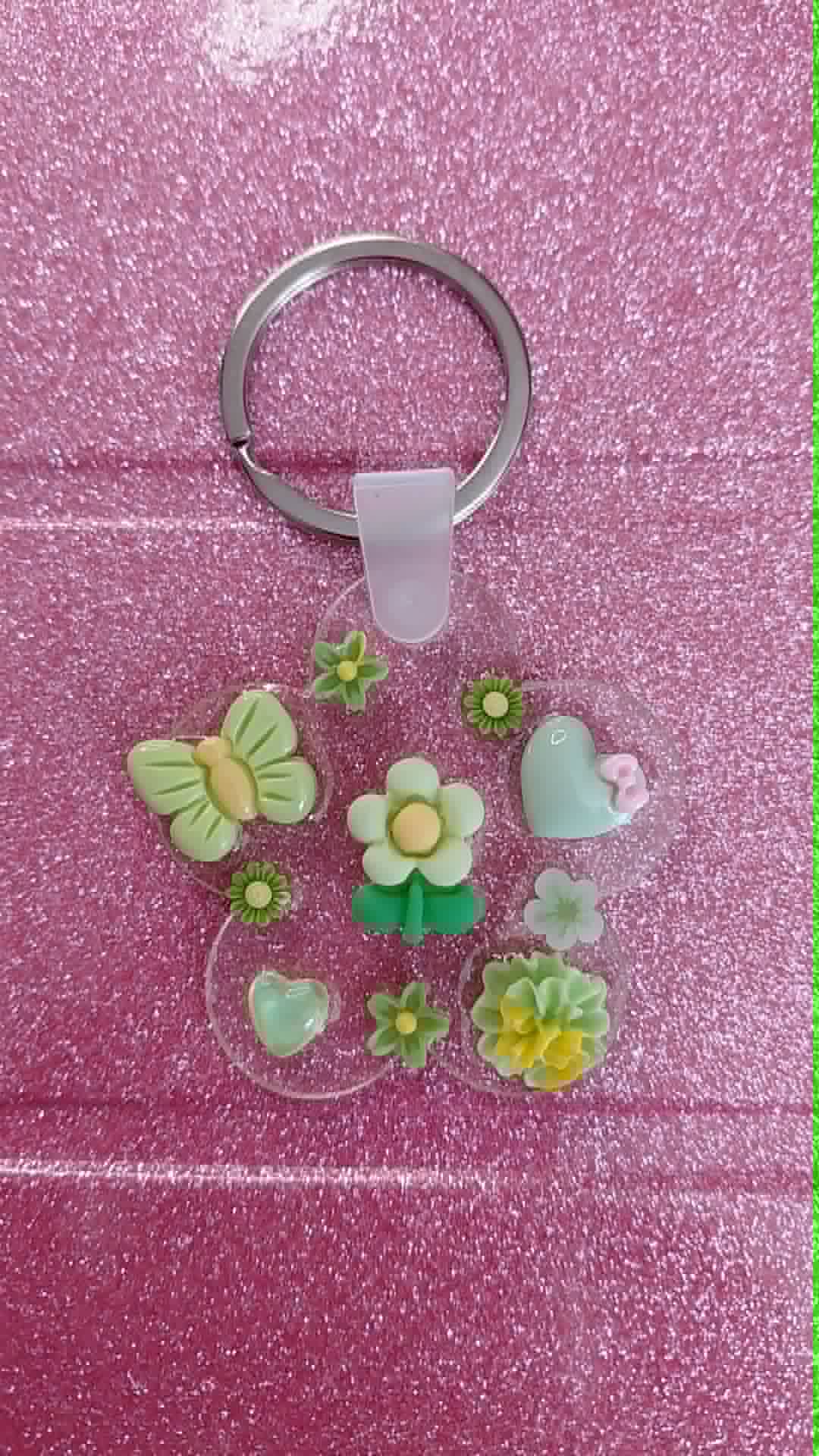 Porte clés fleur