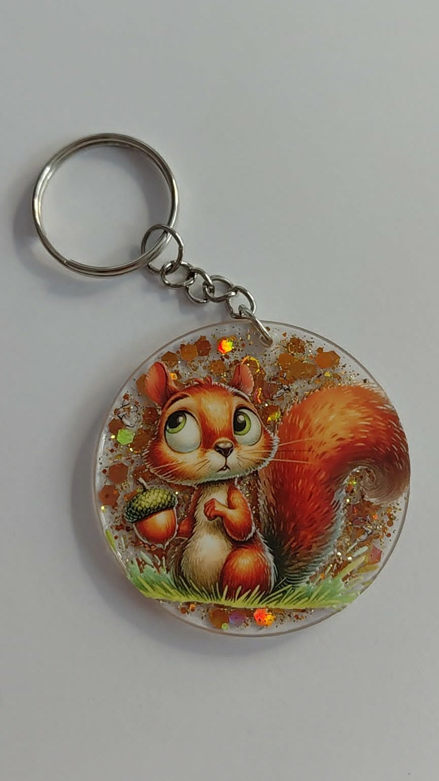Porte clés avec écureuil
