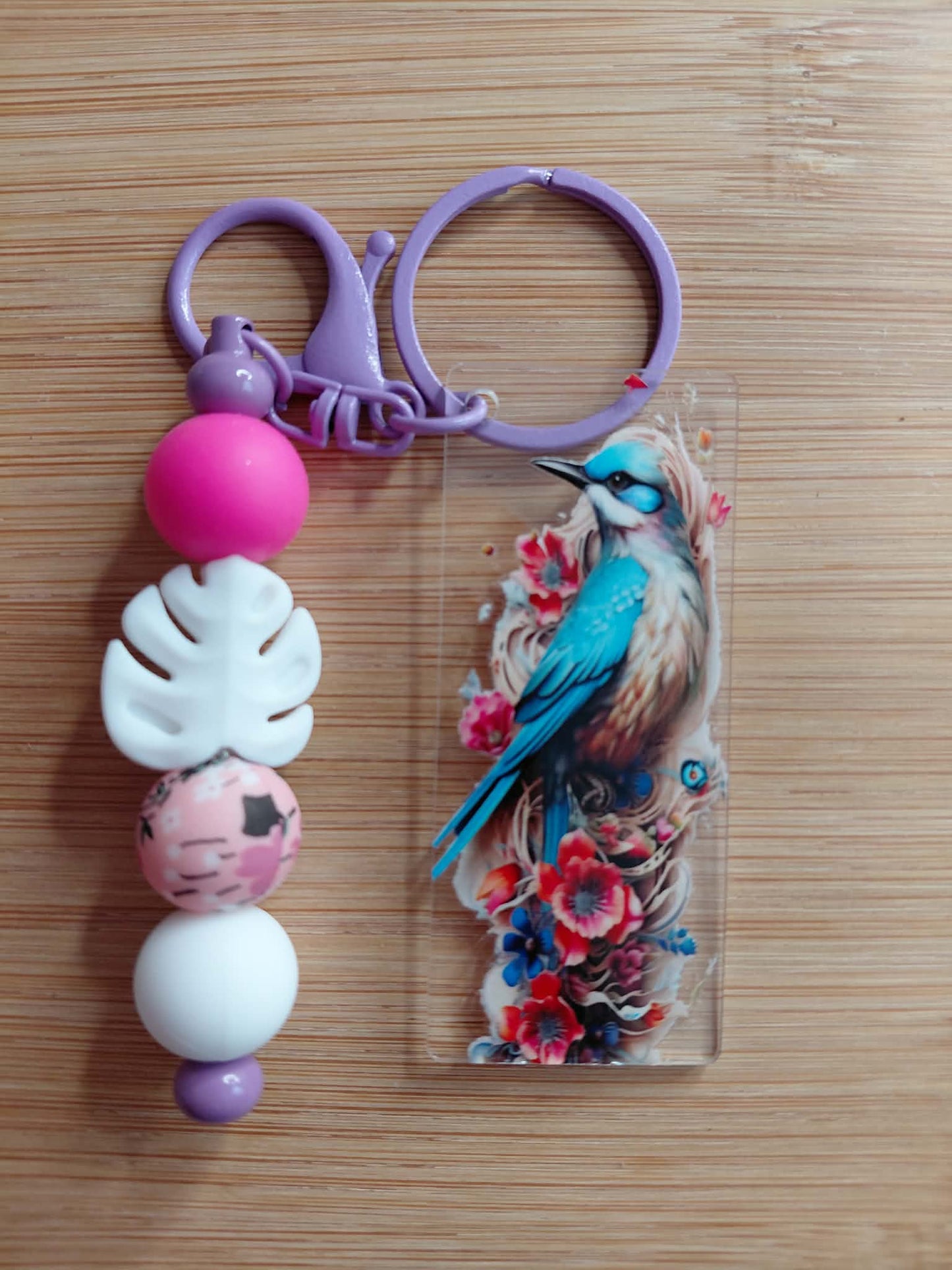 Porte clés avec l oiseaux