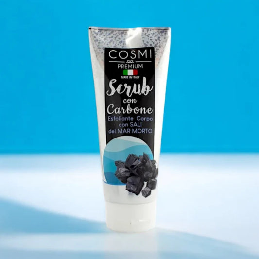 Gommage corporel au sels de mer morte et charbon