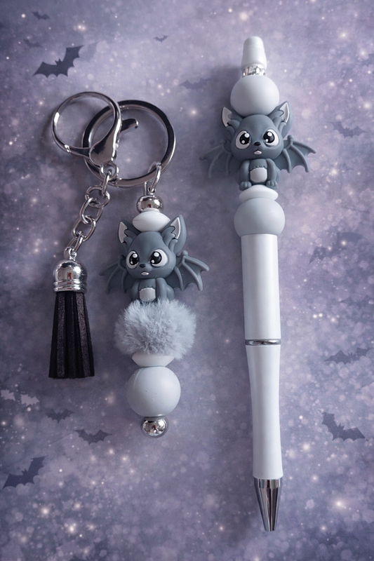 Porte clés et stylo duo