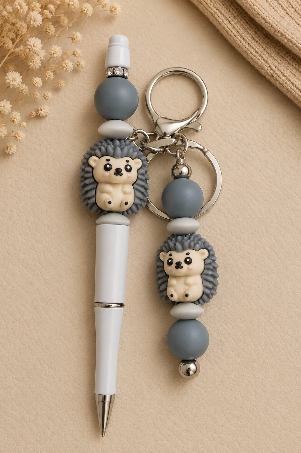 Porte clés et stylo duo