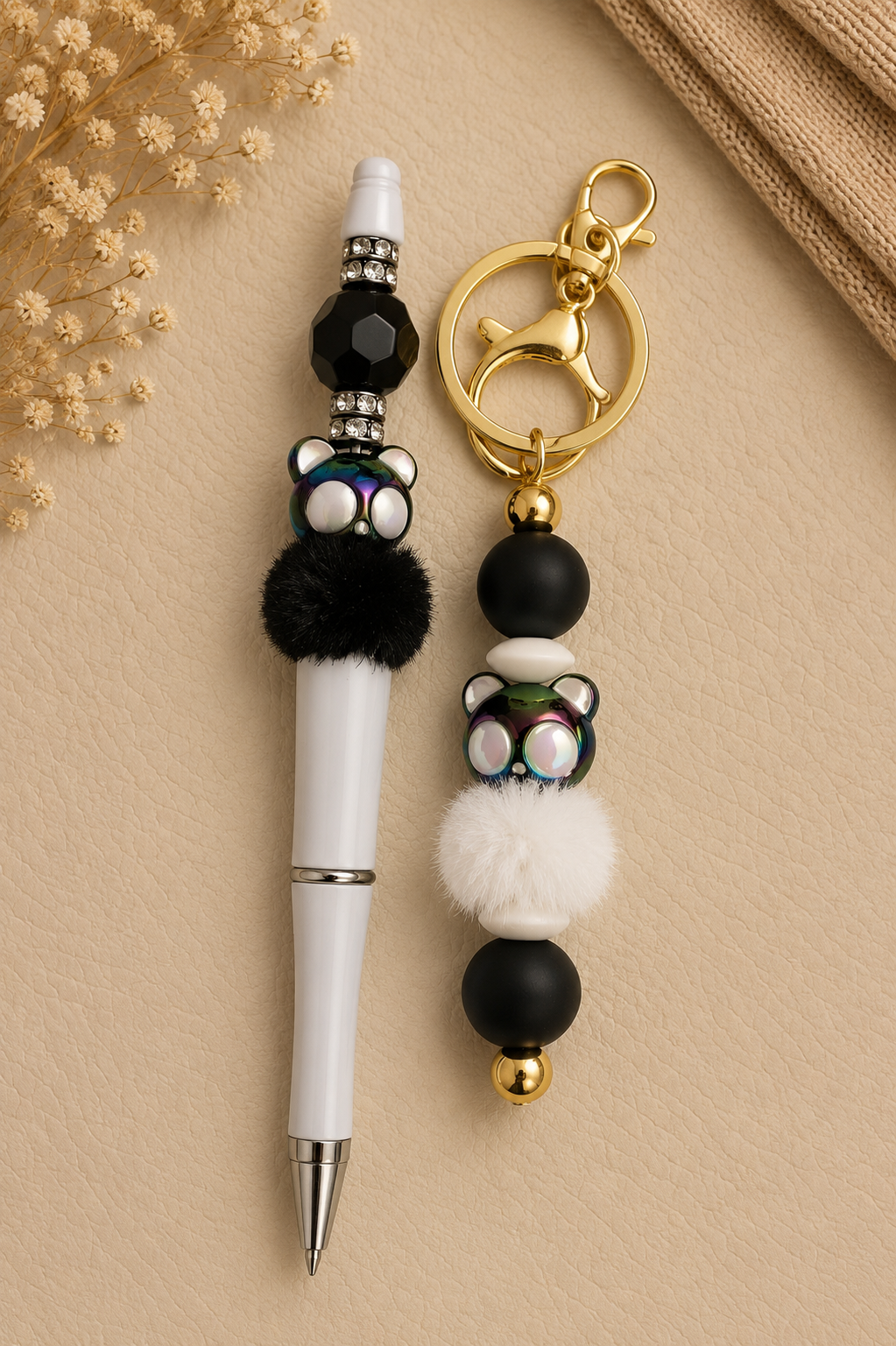 Porte clés et stylo duo
