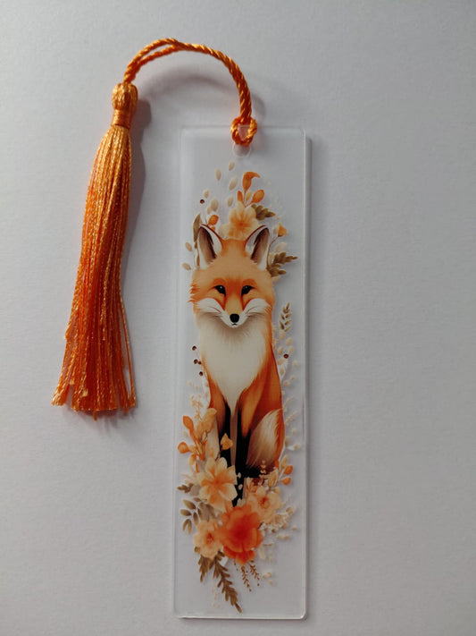 marque pages avec un renard 