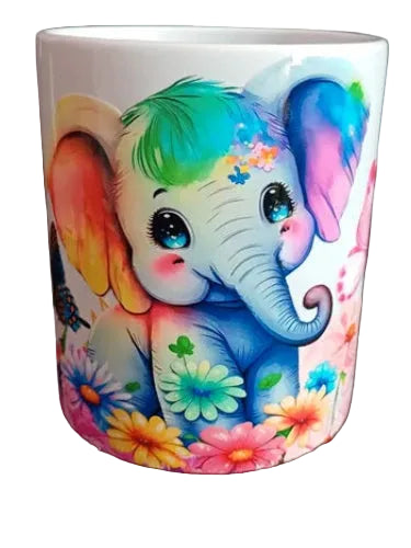 Découvrez notre mug blanc élégant orné d'une illustration d'éléphant aux détails floraux vibrants. Chaque motif coloré a été soigneusement sélectionné pour créer une pièce à la fois intemporelle et contemporaine. Parfait pour vos moments de détente quotidiens, ce mug allie esthétique raffinée et fonctionnalité pratique. Idéal comme cadeau original pour les amateurs de design animalier et de décoration intérieure. Un accessoire de style de vie qui apporte une touche de nature et de couleur à votre table.