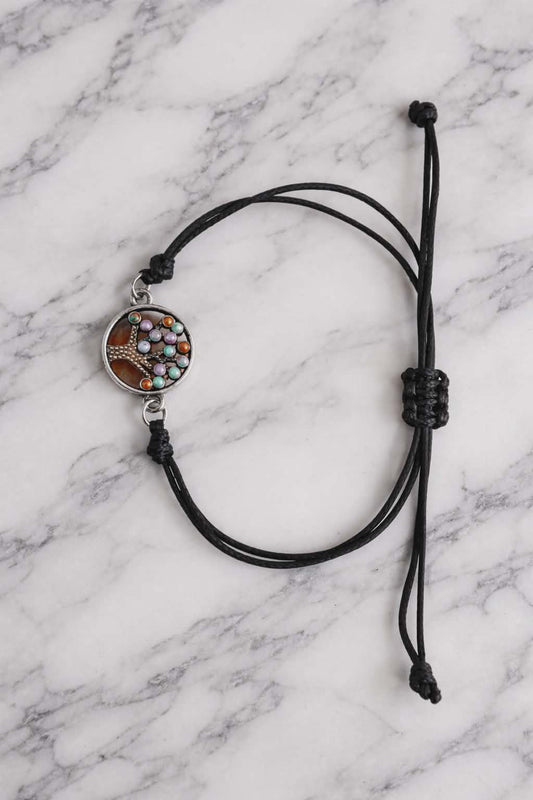 Bracelet avec cercle et arbre