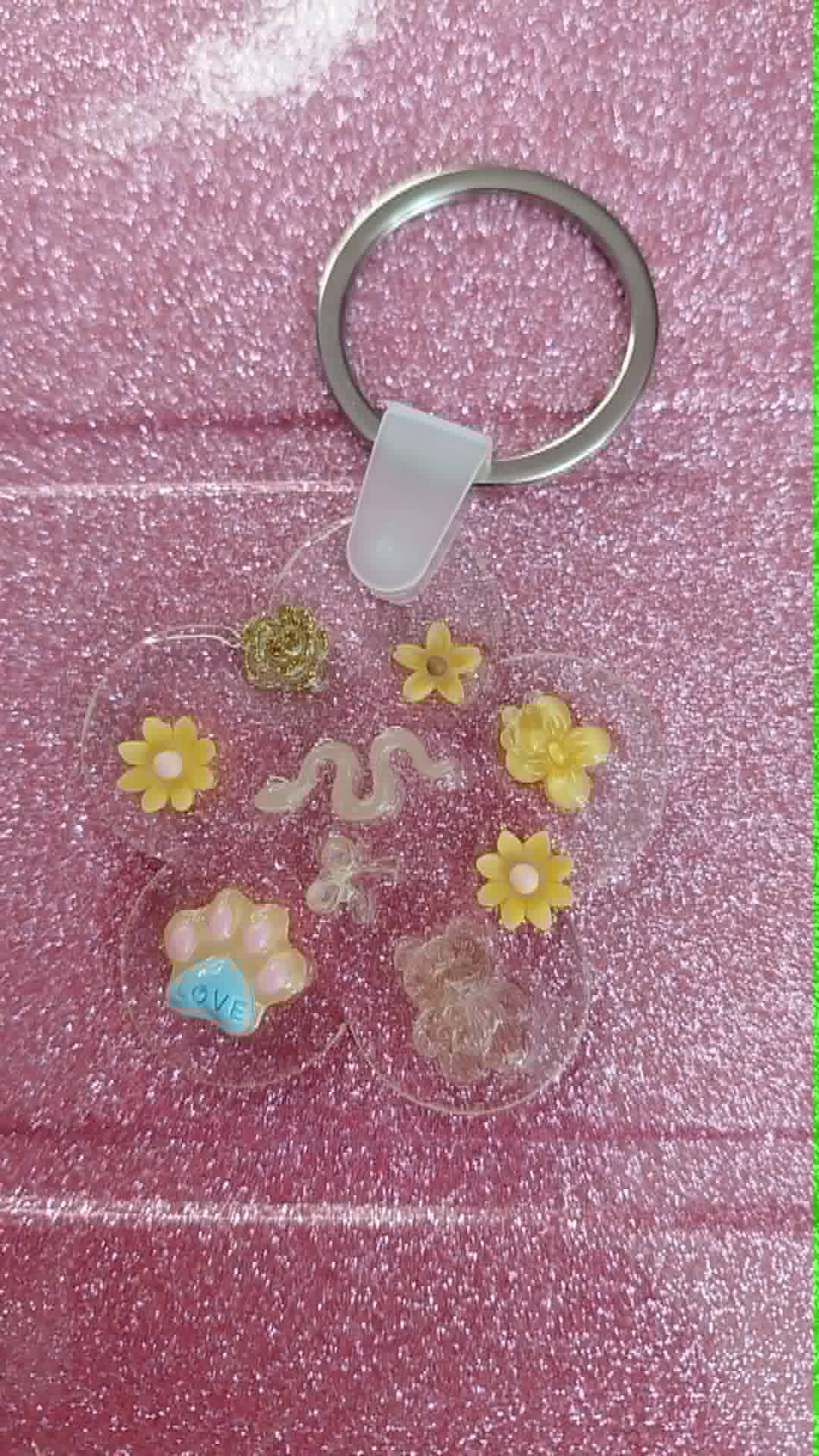 Porte clés fleur