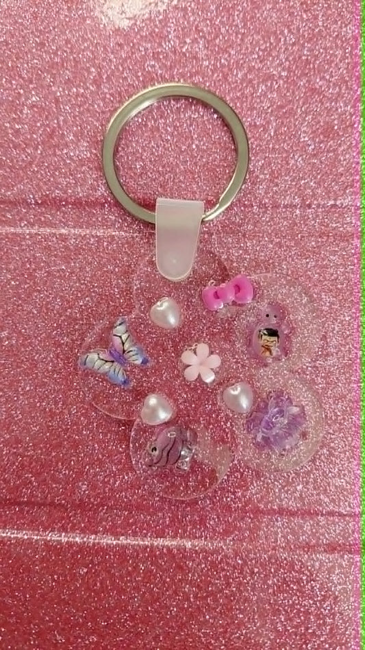 Porte clés fleur