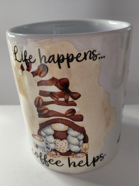 Gnome avec des graine de café