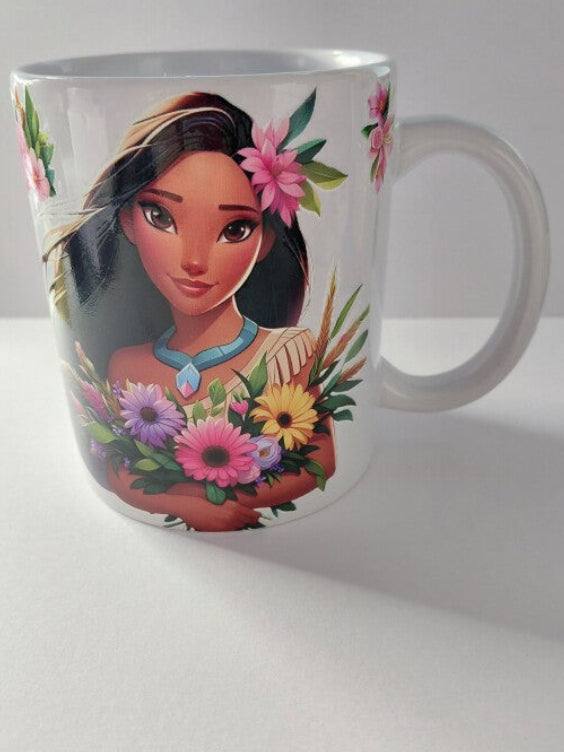 indine avec fleurs dans les cheveux 